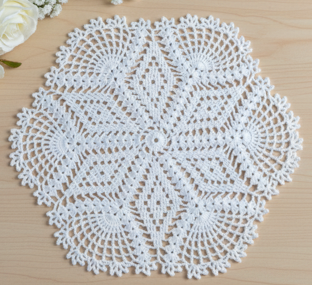 RITIKA Crochet large Handmade Table Mat (18 INCH) - Image 3