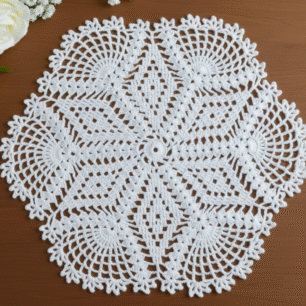 RITIKA Crochet large Handmade Table Mat (18 INCH)
