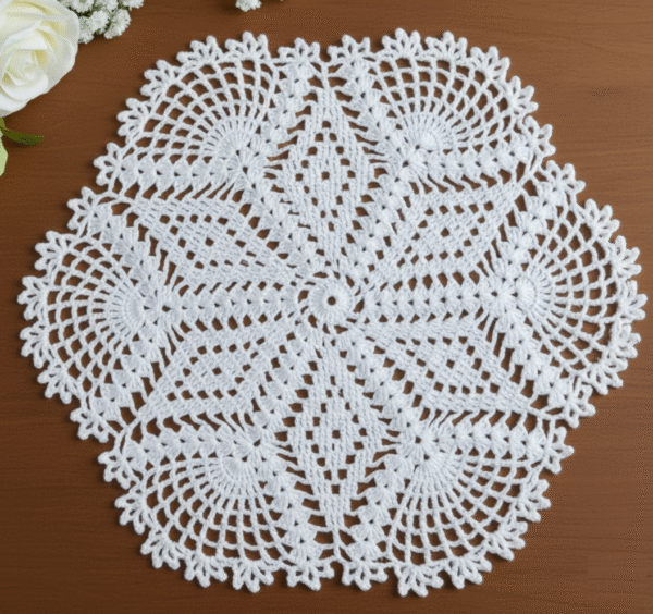 RITIKA Crochet large Handmade Table Mat (18 INCH)