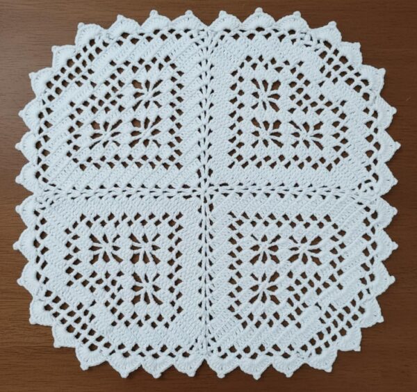 RITIKA CRAT Crochet Square Handmade Table Mat 15inch - Image 2