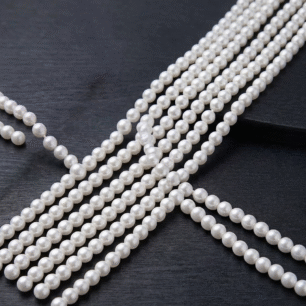 RITIKA CRAFT  Plastic white10 mm Beads/moti 250 pcs for Jewellery Making/Craftwork/Decorations - White