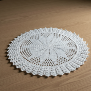 Ritika Craft®  Handmade Crochet Doily/placemat/Table mat (18 inch)