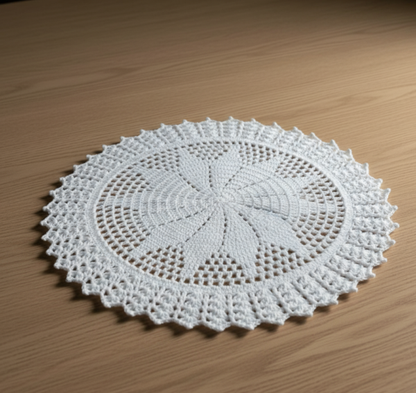 Ritika Craft®  Handmade Crochet Doily/placemat/Table mat (18 inch)
