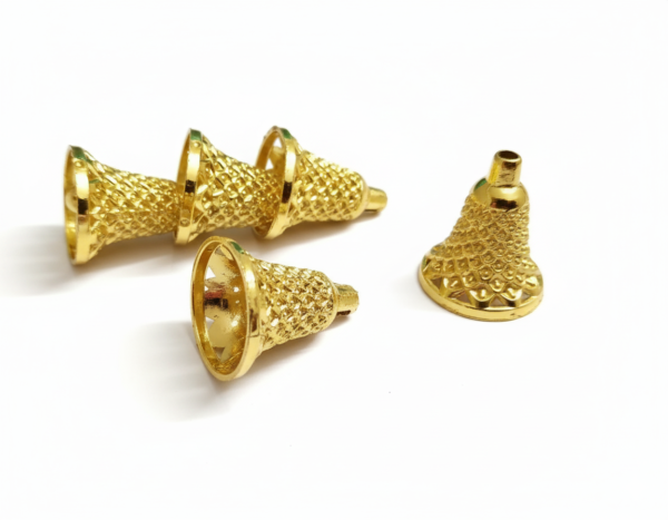 Christmas bell golden 20 pcs for Toran Making/Jewellery Making/Craftwork/Decorations
