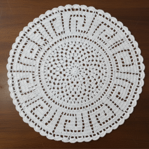 RITIKA woolen crochet table mat 19 inch