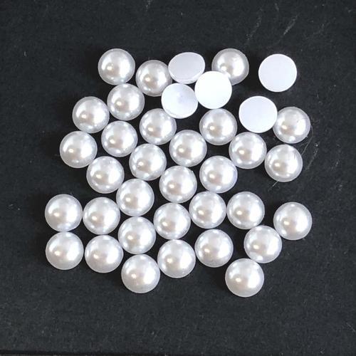 Crafts Haveli Pearl Beads Half Cut, White (12Mm Diameter, Set Of 200 Beads)  - Pearl Beads Half Cut, White (12Mm Diameter, Set Of 200 Beads) . shop for  Crafts Haveli products in India.