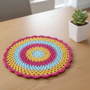 RITIKA Craft® Crochet Doily/placemat/Table mat 16 inch