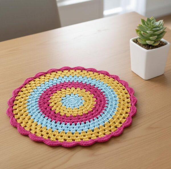 RITIKA Craft® Crochet Doily/placemat/Table mat 16 inch