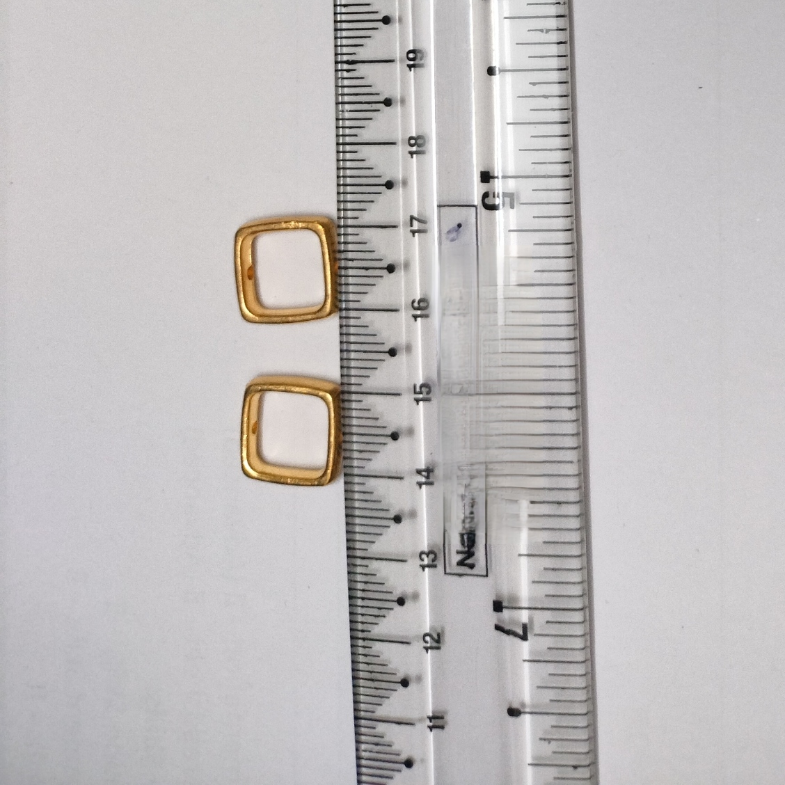 RITIKA Craft Golden Plastic Square Ring Shape 200 pcs for Toran Making/Jewellery Making/Craftwork/Decorations - Image 2