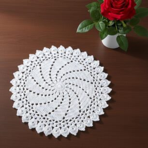 RITIKA Craft® Crochet Doily/placemat/Table mat 14.5 inch