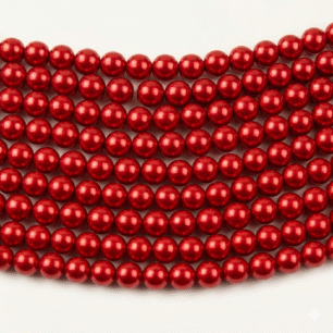 RITIKA CRAFT 8 mm Red Beads/moti Kit for Jewellery Making/Craft/Decorations