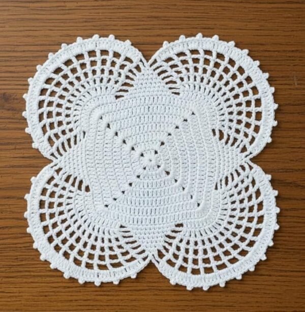 Ritika Craft® Woolen Handmade Crochet Table Mat Round (12.5 inch)