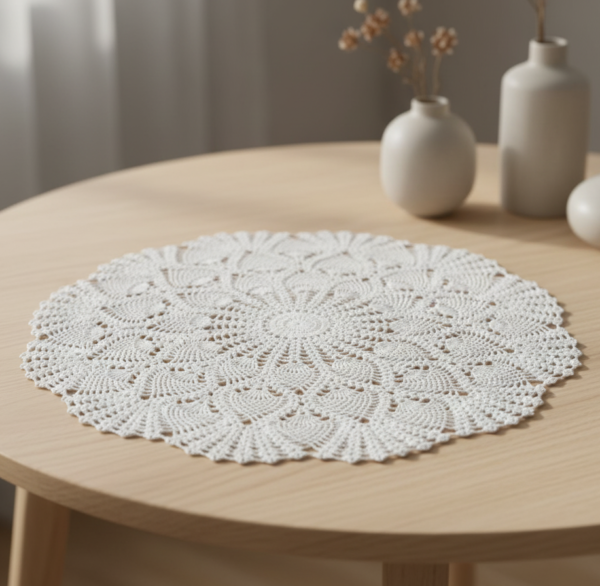 RITIKA Craft® Crochet Doily/placemat/Table mat (34 inch) - Image 3